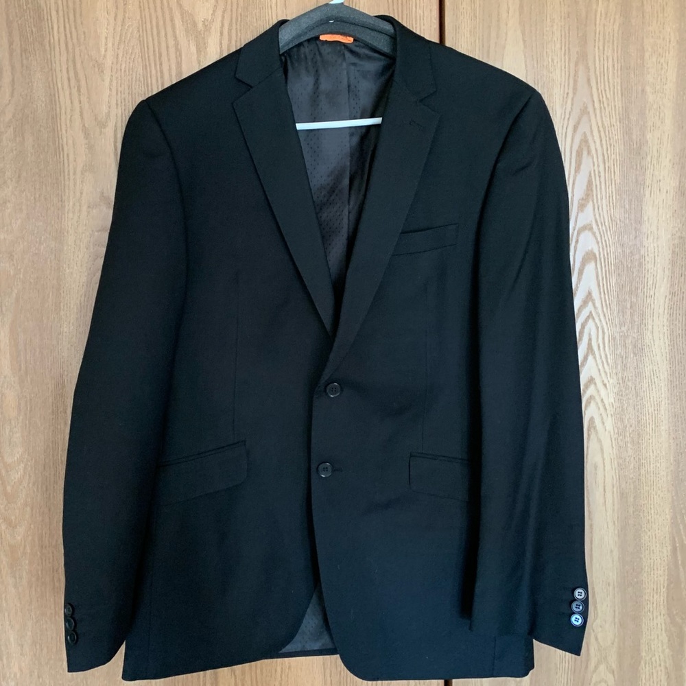 Only worn once Italian modern fit slim suit